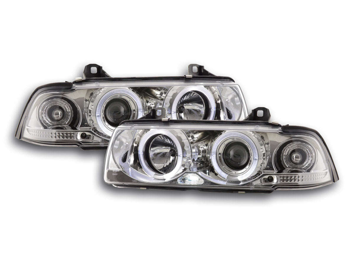 Scheinwerfer Set BMW 3er Coupe Typ E36 92-98 chrom Scheinwerfer Set BMW 3er Coupe Typ E36 92-98 chrom